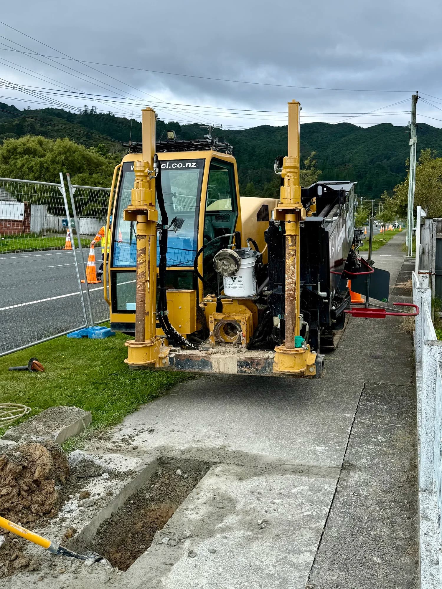 Completed pipe replacement work on Rata Street, Naenae