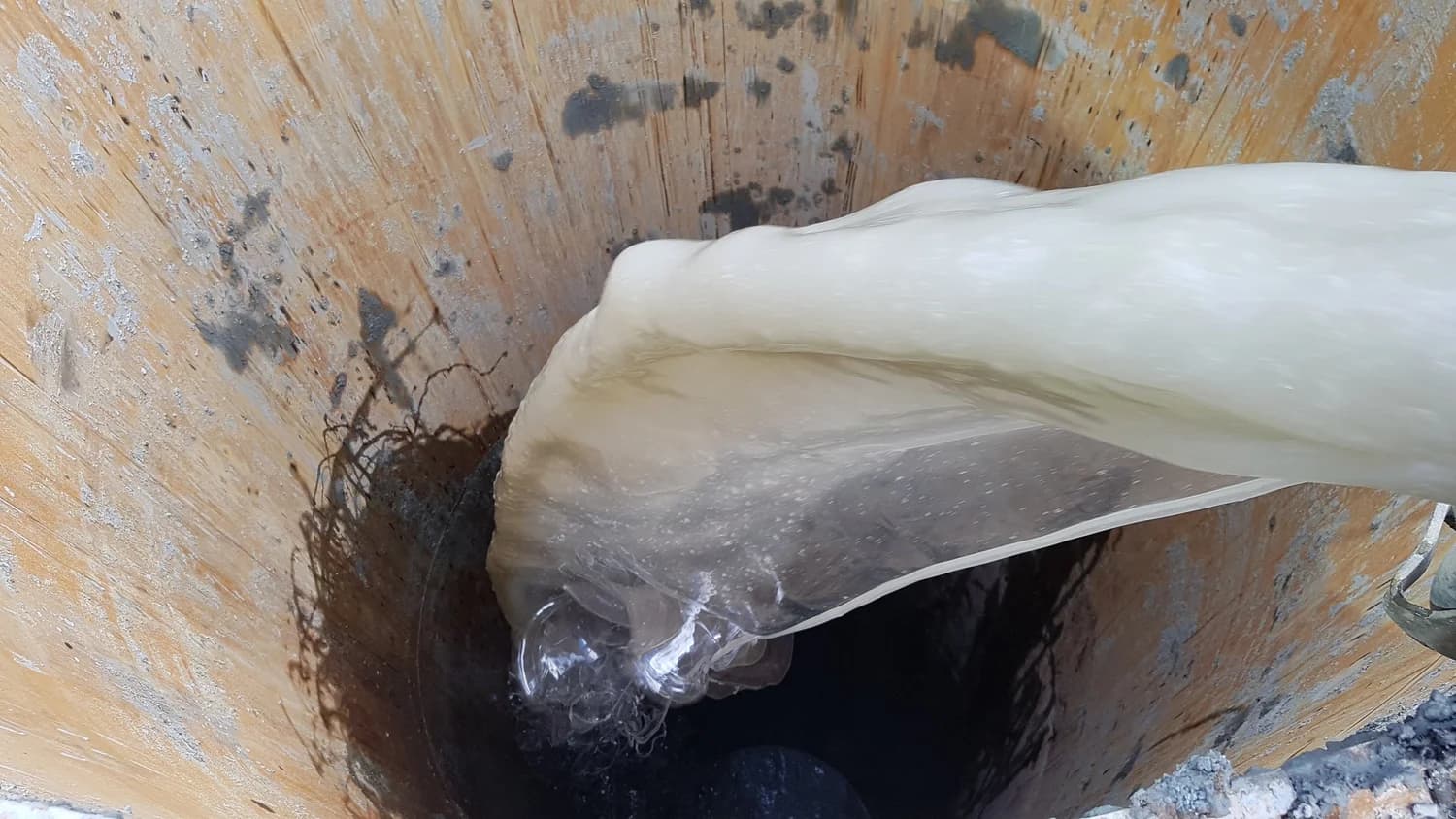 Foundation piling installation with polymer support