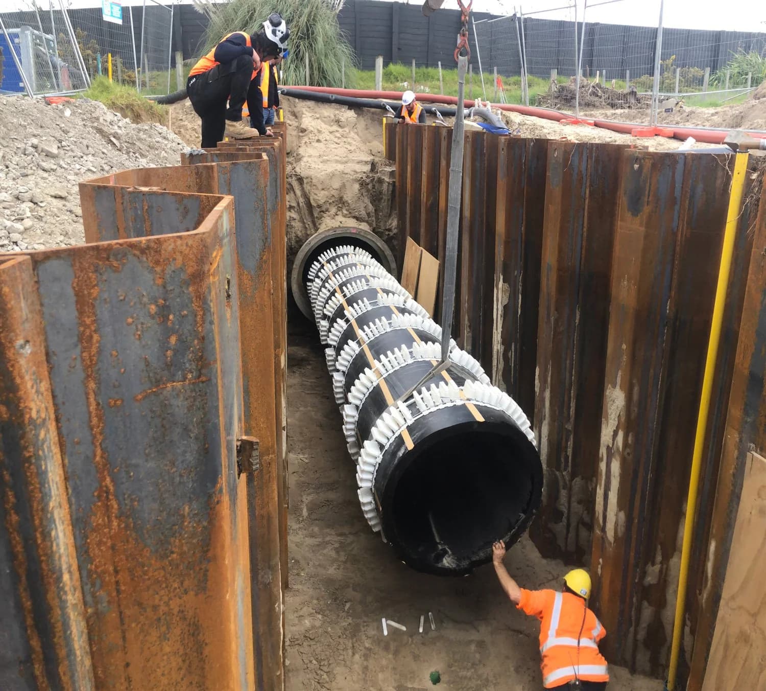 Kwik-ZIP casing spacers installed in Te Maunga Outfall project